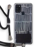 Moroccan stripes: Samsung Galaxy A21s Transparant Hoesje met koord