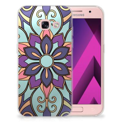 Samsung Galaxy A3 2017 | TPU Case | Purple Flower