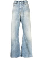 MM6 Maison Margiela jean ample à taille haute - Bleu