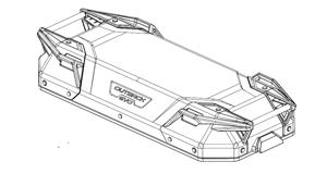 GIVI OBKEV44BL-OBKEV44BR-OBKEVS40BR Bovenschaal, Onderschaal & deksel voor koffers op de moto, Zwart