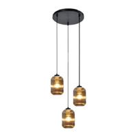 by fonQ Ribba Hanglamp - 3 Lichts - Smokey Glas by fonQ Ribba Hanglamp - 3 Lichts - Smokey Glas