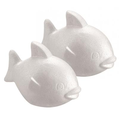 Piepschuim Vis - 2x - hobby figuren/ vormen - 7 cm - styrofoam Piepschuim Vis - 2x - hobby figuren/ vormen - 7 cm - styrofoam