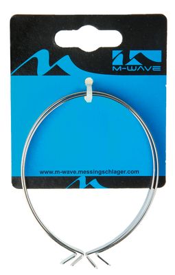 M-Wave Broekklem chroom met reflectie (per set)