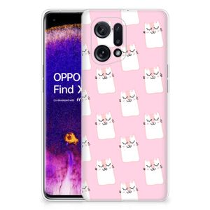 OPPO Find X5 TPU Hoesje Sleeping Cats