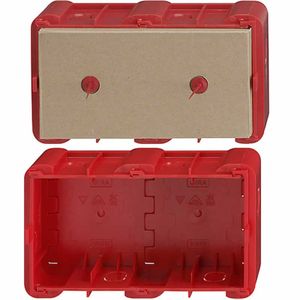 GIRA inbouwdoos 2 voudig metselwerk rood E2+E22