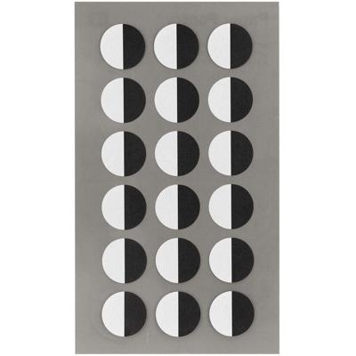 Hobby stickers - 72x stuks - rondjes zwart/wit - sticker etiketten - dia 15 mm - knutsel oogjes Hobby stickers - 72x stuks - rondjes zwart/wit - sticker etiketten - dia 15 mm - knutsel oogjes