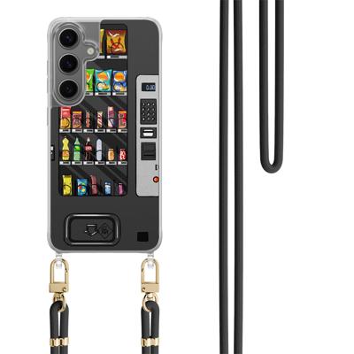 Samsung Galaxy S24 Plus hoesje met zwart koord - Snoepautomaat