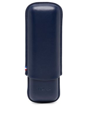 S.T. Dupont étui à 2 cigares logo - Bleu