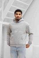 Jorcustom Fleece Uncommon Minds Oversized Hoodie Heren Grijs - Maat L - Kleur: Grijs | Soccerfanshop