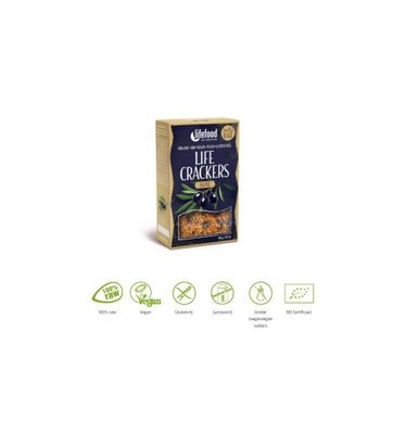 Life crackers olijf raw bio