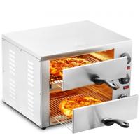 VEVOR commerciële pizzaoven oven 305 mm roestvrij staal elektrisch 3 knoppen