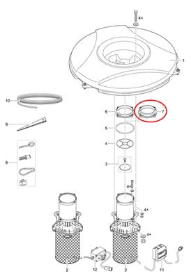 Airflo onderdelen Sproeikop D120
