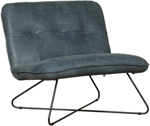 Leren fauteuil zonder armleuning Smile Special - Echt leer, Industrieel, Comfortabel en kies uit meer dan 150+ kleuren - Ontdek de Vele Leersoorten en Kleuren bij ShopX