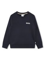 BOSS Kidswear sweat en coton mélangé à logo imprimé - Bleu - thumbnail