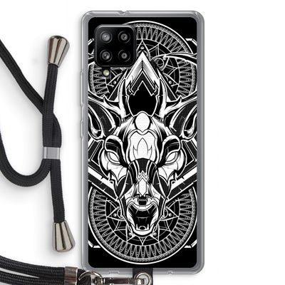 Oh Deer: Samsung Galaxy A42 5G Transparant Hoesje met koord