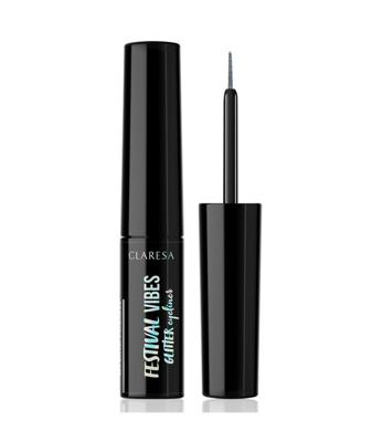 Claresa festival vibes glitter eyeliner 01 greyglow 4gr.
