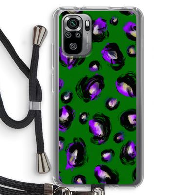 Green Cheetah: Xiaomi Redmi Note 10S Transparant Hoesje met koord