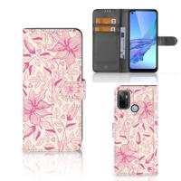 OPPO A53 | OPPO A53s Hoesje Pink Flowers