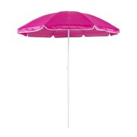 Roze strand parasol van nylon 150 cm