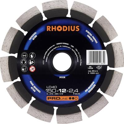 Rhodius 393538 Diamanten doorslijpschijf 150 mm 1 stuk(s) Beton