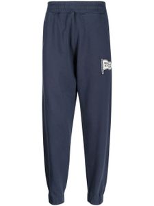 Maison Kitsuné pantalon de jogging à patch logo - Bleu