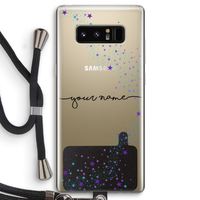 Sterren: Samsung Galaxy Note 8 Transparant Hoesje met koord