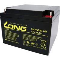 Long WP26-12 Loodaccu 12 V 26 Ah Loodvlies (AGM) (b x h x d) 166 x 125 x 175 mm M5-schroefaansluiting VDS-certificering, Geringe zelfontlading, Onderhoudsvrij - thumbnail