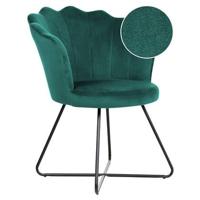 Beliani - LOVELOCK - Fauteuil - Groen - Fluweel - thumbnail