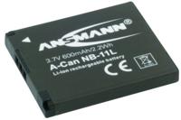 Ansmann A-Can NB 11L Camera-accu Vervangt originele accu NB-11L, NB-11LH 3.7 V 600 mAh