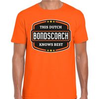 Oranje / Holland supporter bondscoach t-shirt oranje voor heren