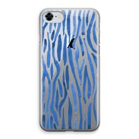 Blauwe nerven: iPhone 8 Transparant Hoesje