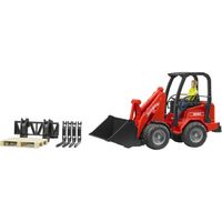 bruder Schäffer 2034 wiellader met figuur en accessoires modelvoertuig
