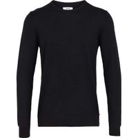 Kronstadt Trui Zwart Model Johs Merinowol Ronde Hals Regular Fit - thumbnail