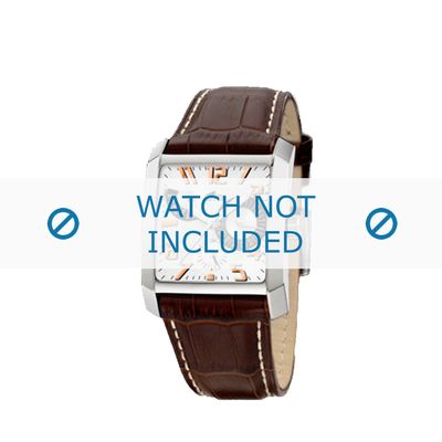 Horlogeband Lotus 15411/8 Leder Bruin 28mm