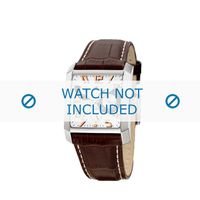 Horlogeband Lotus 15411/8 Leder Bruin 28mm