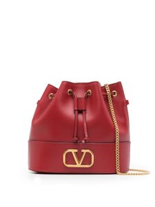 Valentino Garavani sac seau VLOGO en cuir - Rouge