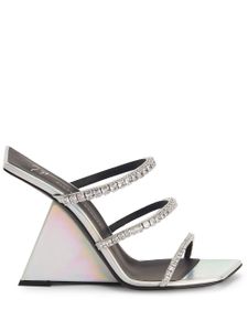 Giuseppe Zanotti sandales Clareence 105 mm - Argent