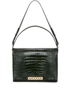 Victoria Beckham grand sac porté épaule Chain en cuir - Vert