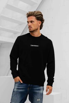 Versace Jeans Couture Silicon Patch Sweater Heren Zwart - Maat M - Kleur: Zwart | Soccerfanshop
