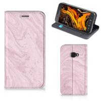Samsung Galaxy Xcover 4s | Standcase | Marble Pink - Origineel Cadeau Vriendin