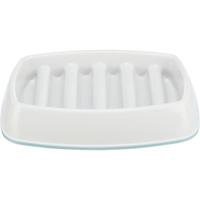 TRIXIE VOERBAK SLOWFEEDING KUNSTSTOF / TPR GRIJS 21X14 CM 250 ML
