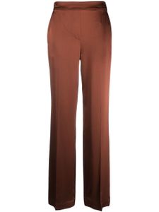 JOSEPH pantalon droit à taille haute - Marron