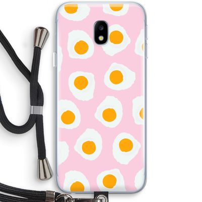 Dancing eggs: Samsung Galaxy J3 (2017) Transparant Hoesje met koord