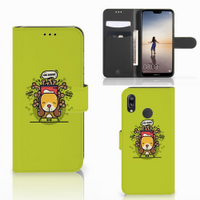 Huawei P20 Lite Leuk Hoesje Doggy Biscuit