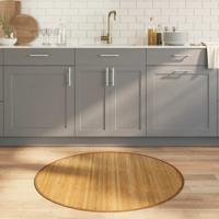 VidaXL Vloerkleed rond 100 cm bamboe naturel