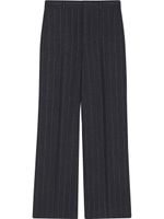 Saint Laurent pantalon de costume à fines rayures - Bleu - thumbnail