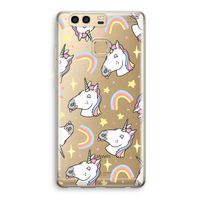 Rainbow Unicorn: Huawei P9 Transparant Hoesje