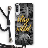 Stay wild: Samsung Galaxy A70 Transparant Hoesje met koord