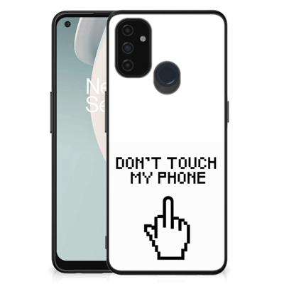 OnePlus Nord N100 | Telefoon Hoesje | Finger Don&apos;t Touch My Phone