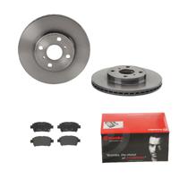 Remmenset, remschijf BREMBO, Remschijftype: Binnen geventileerd, Inbouwplaats: Vooras, u.a. für Toyota - thumbnail